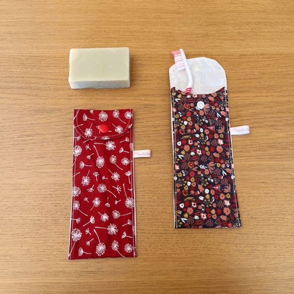 Etui à brosse à dents - Pissenlits rouges
